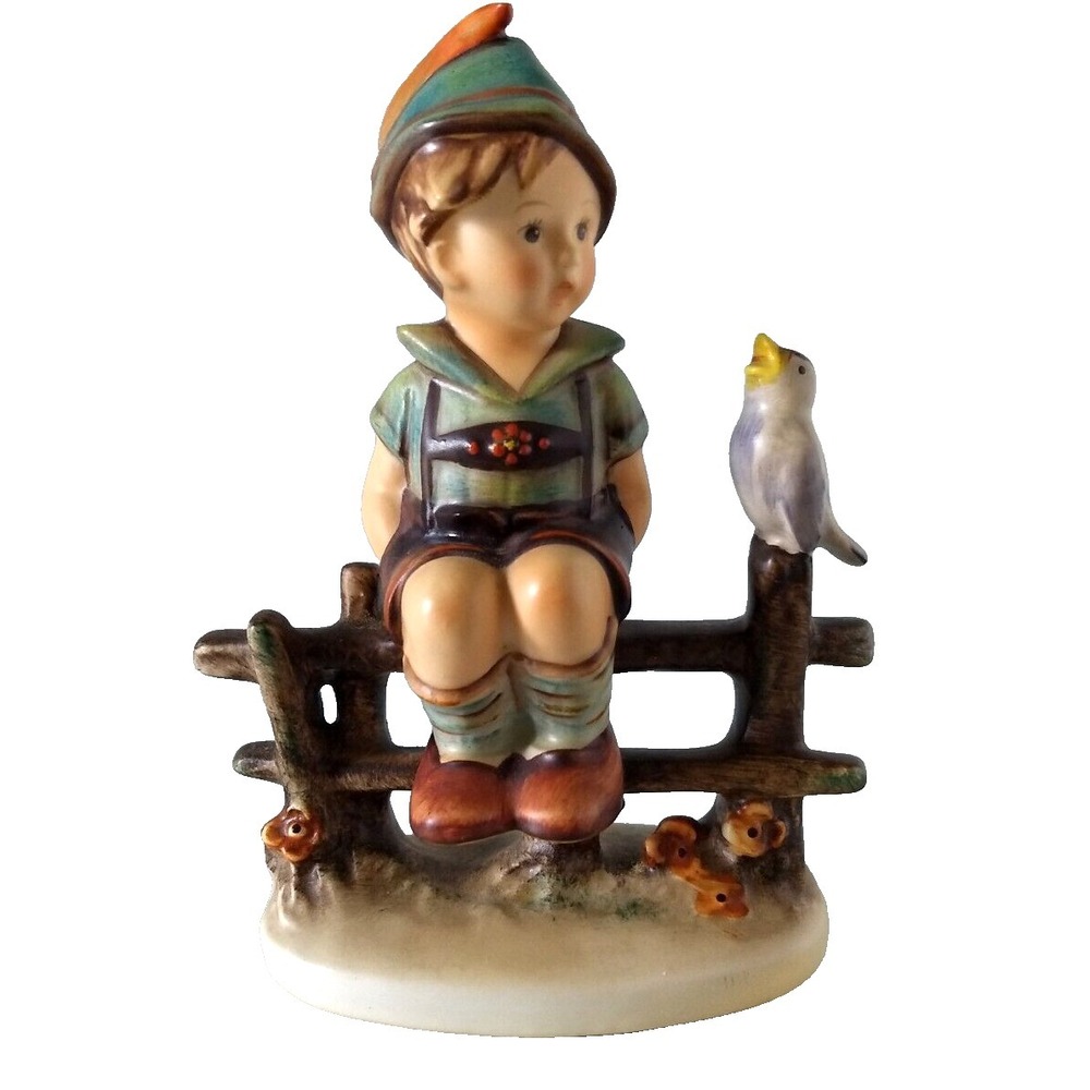 Goebel Hummel Wayside Harmony Boy Figurine #111/1 TMK-2 Full Bee - Early 1950s